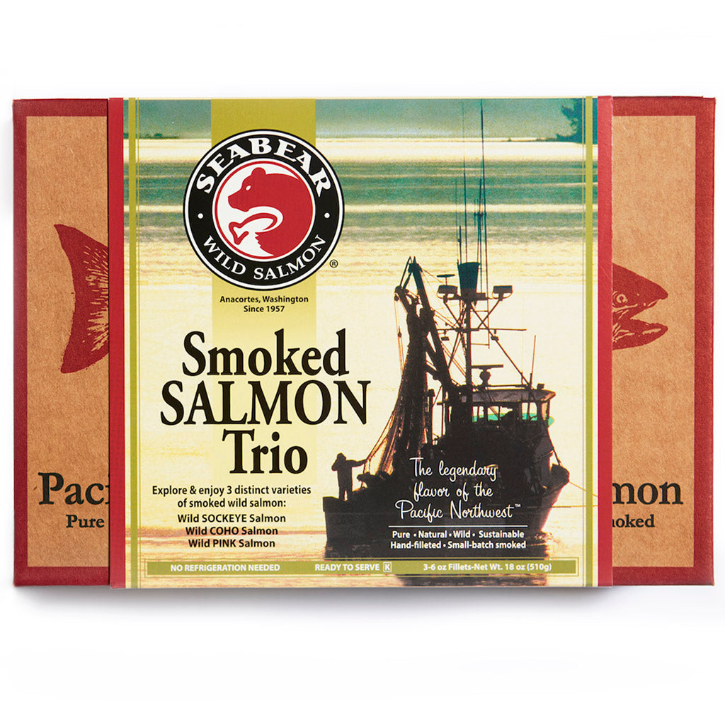 Box of smoked Salmon.