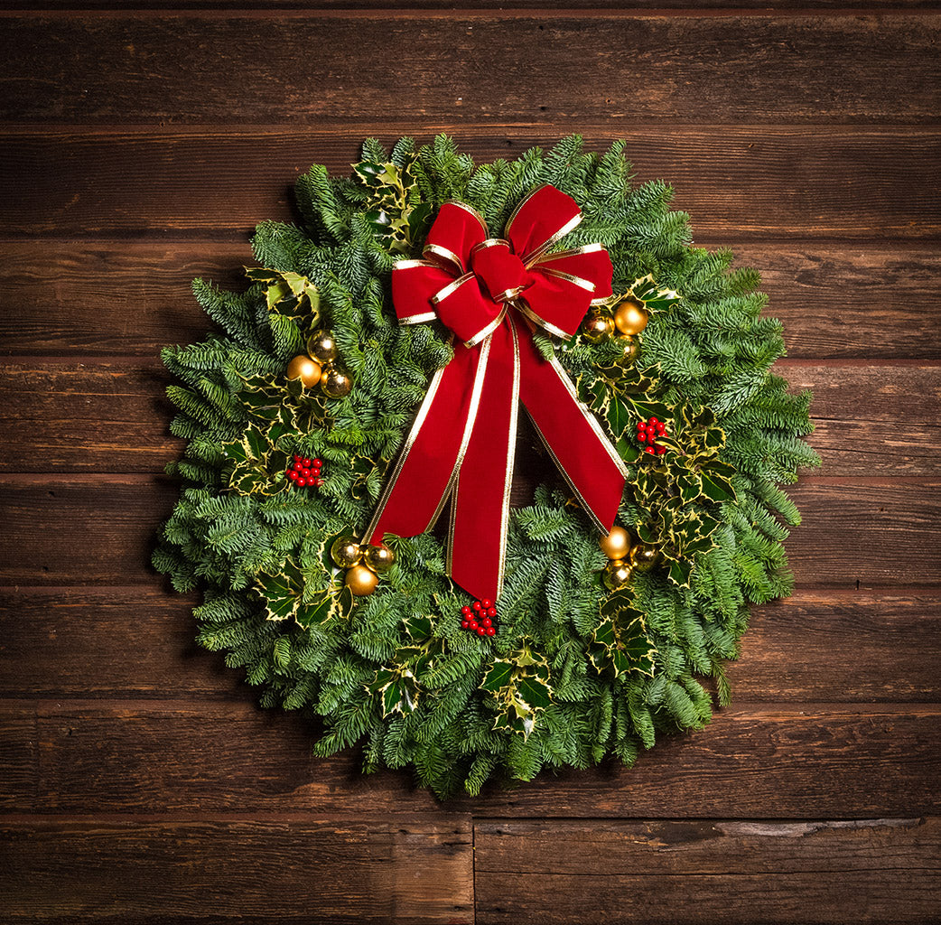 A Holly Jolly Christmas Wreath Decoration for Your Front Door – Lynch Creek  Farm