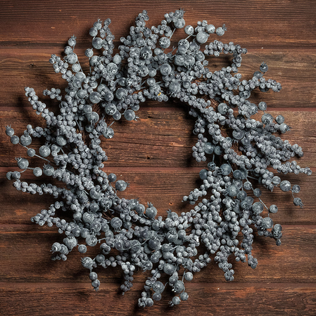 Frosted Blueberry Wreath