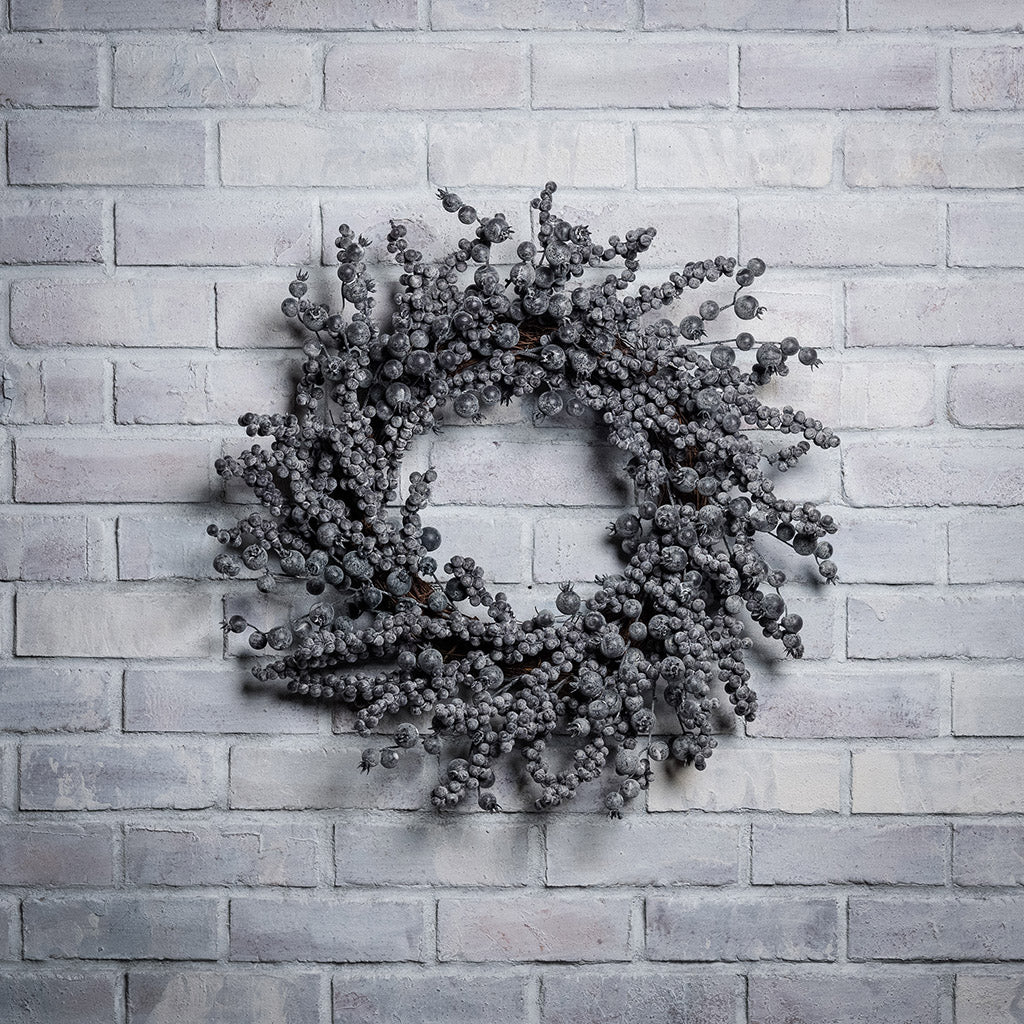 Frosted Blueberry Wreath