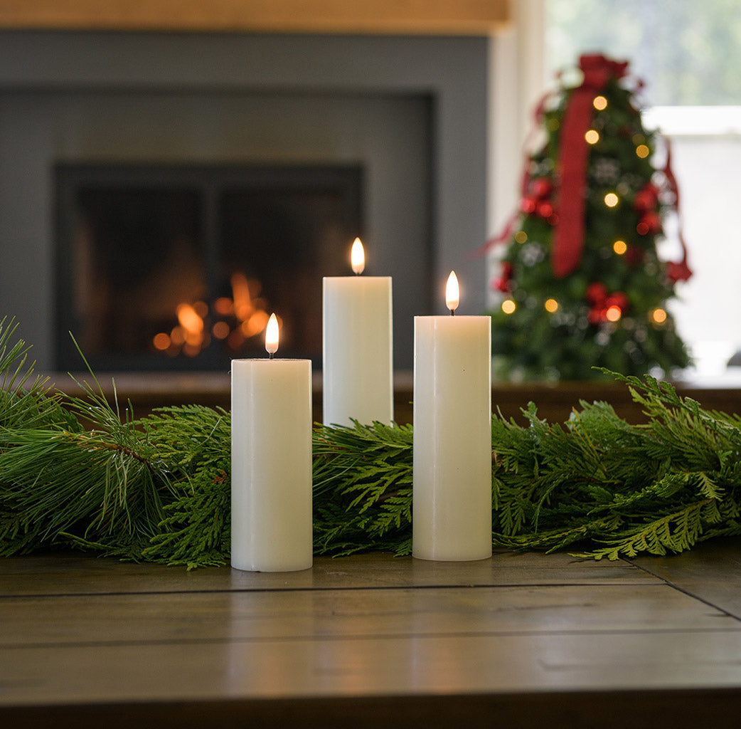 Fresh mixed garland lush combination of red and incense cedar and white pine.