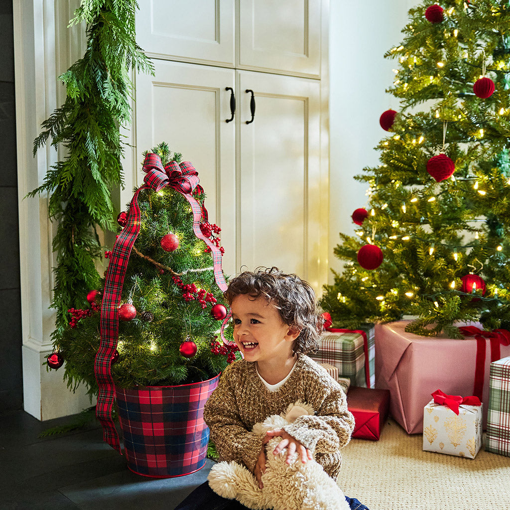 Perfect Plaid Living Christmas Tree - 2 Gallons