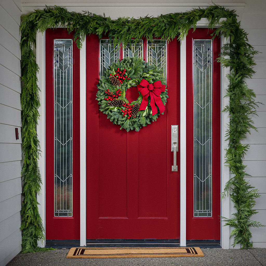 Western red cedar garland 