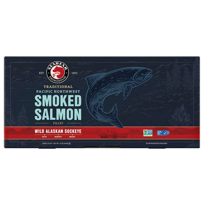 Wild Alaskan Sockeye Smoked Salmon - 1LB