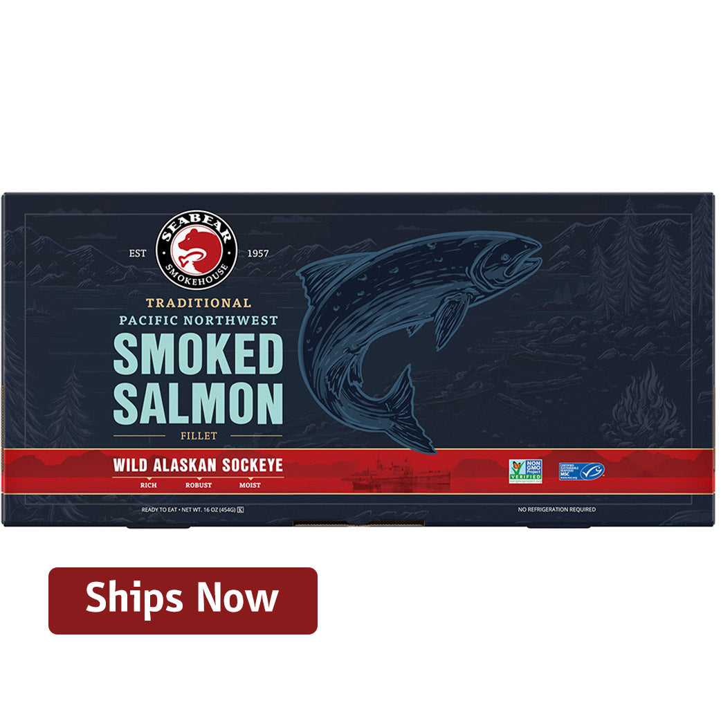 Wild Alaskan Sockeye Smoked Salmon - 1LB