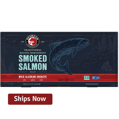 Wild Alaskan Sockeye Smoked Salmon - 1LB