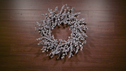 Frosted Blueberry Wreath