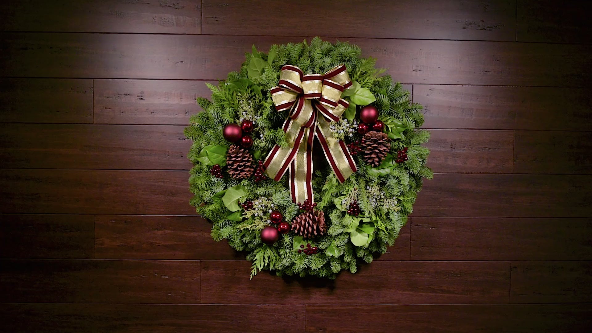 Beautiful Burgundy hotsell Christmas Wreath 26