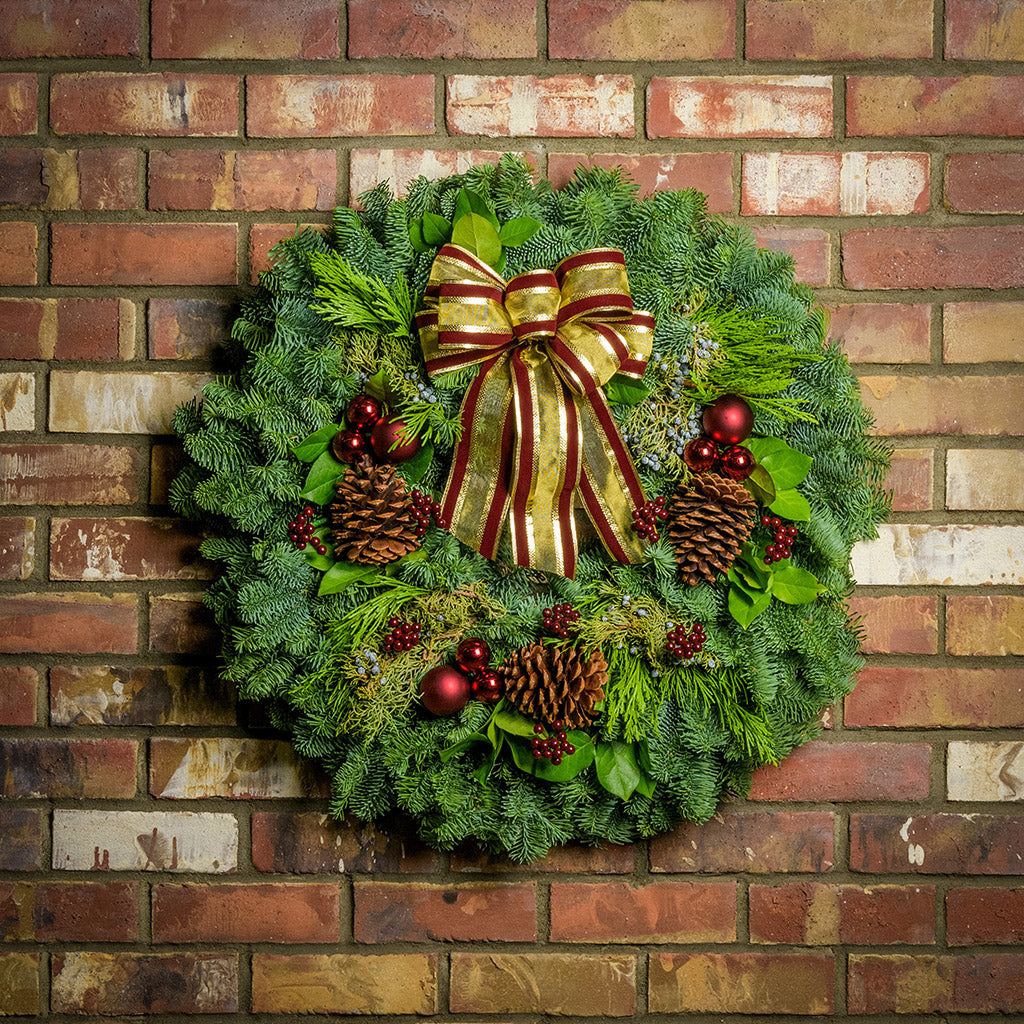 Dried Wreath, Door Wreath, Handmade, buy Real, Preserved, Foliage, Natural, Burgundy and Gold, Gift Ideas, Christmas