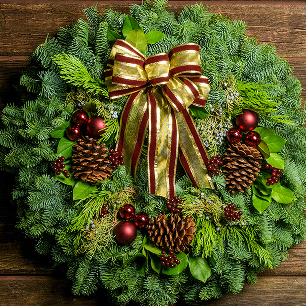 Beautiful Burgundy Christmas store Wreath 26